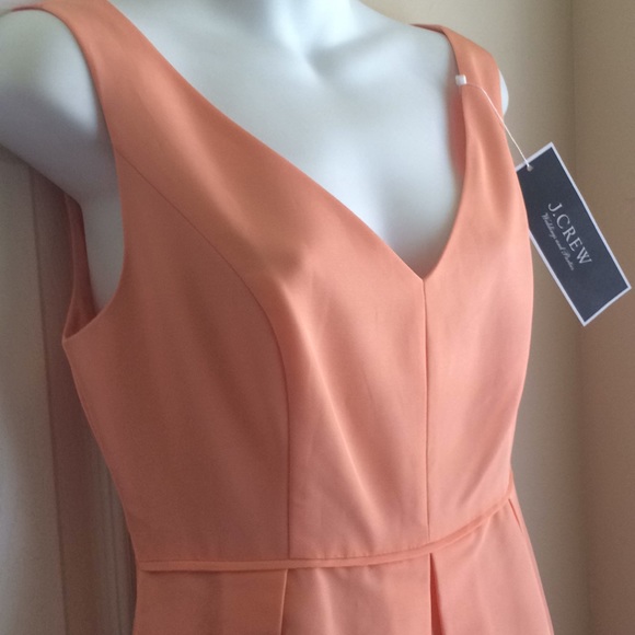 J Crew apricot Kami classic faille Dress - Picture 3 of 7